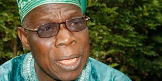 Nigeria's former president Olusegun Obasanjo.