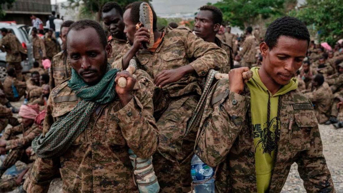 Ethiopian soldiers.