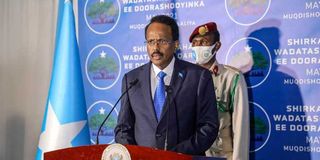 Somalia’s President Mohamed Abdullahi Mohamed