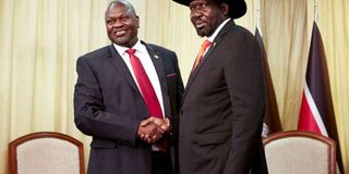 Riek Machar and Salva Kiir.