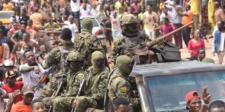 Soldiers in Guinea.