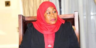 Tanzanian President Samia Suluhu Hassan. 