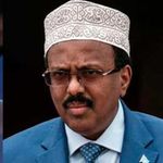 Somalia's Prime Minister Hussein Roble and President Mohamed Farmaajo.