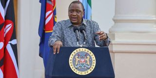 Kenya's President Uhuru Kenyatta.