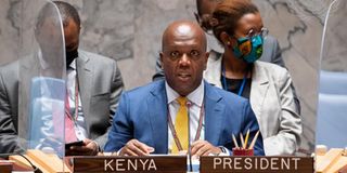 Dr Martin Kimani, Kenya’s Permanent Representative to the UN.