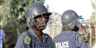 South African police.