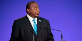 President Uhuru Kenyatta delivers