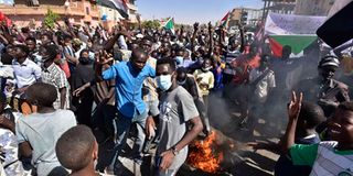 Sudan protests.