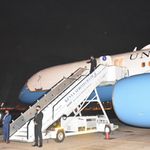 US Secretary of State Antony Blinken arrives in Nairobi, Kenya.