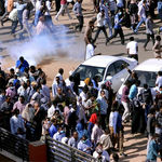Sudanese demonstrators