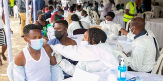 Rwanda vaccination.