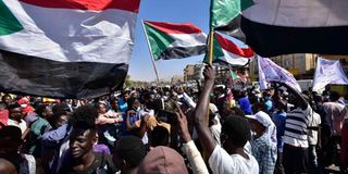 Sudan protest.