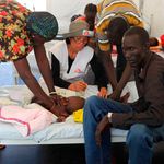 Malaria injection.