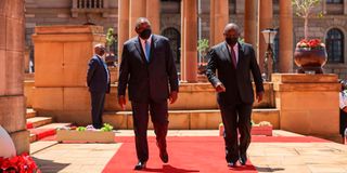 President Uhuru Kenyatta and President Cyril Ramaphosa