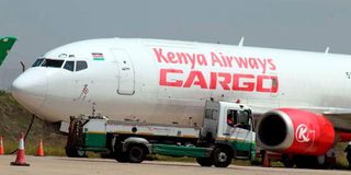 Kenya Airways cargo plane