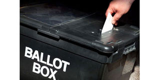 A ballot box