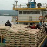 Sugar from Uganda at the Kisumu pier in western Kenya.