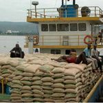 Sugar from Uganda at the Kisumu pier in western Kenya.