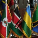 The flags of EAC member states