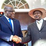 DR Congo President Felix Tshisekedi and Uganda’s President Yoweri Museveni