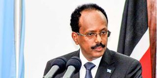 Somali’s President Mohamed Farmaajo.