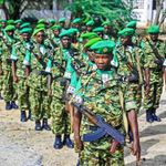 Troops serving under Amisom.