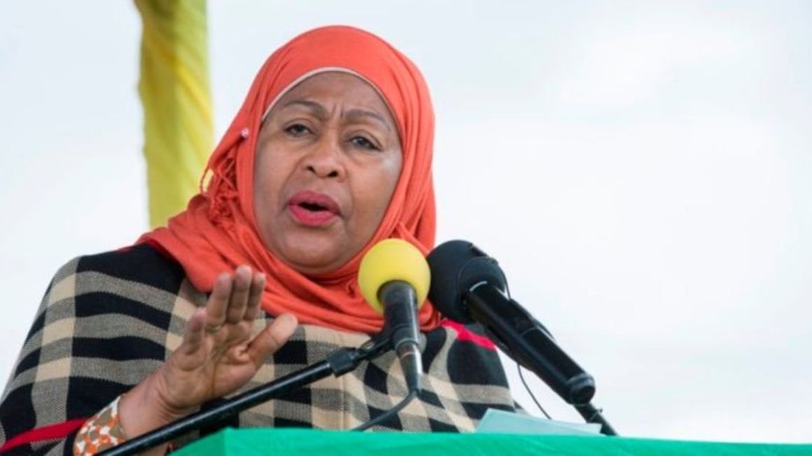 Tanzania’s President Samia Suluhu Hassan.