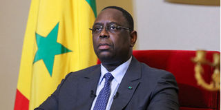 Senegalese President Macky Sall.