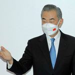 Chinese Foreign Minister Wang Yi in Mombasa, Kenya.