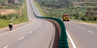 The Kampala-Entebbe Express Highway.