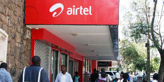 An Airtel shop.