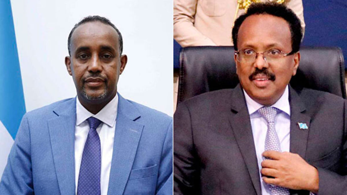 Somalia Mohamed Farmaajo and Hussein Roble.