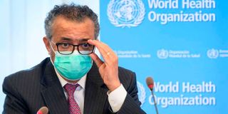 World Health Organization Director General Tedros Adhanom Ghebreyesus.