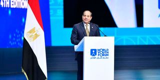 Egyptian leader Abdel Fattah al-Sisi 