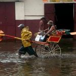 Flooded street