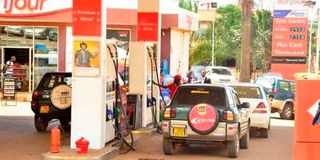 A filling station in Uganda