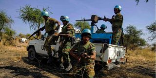 Peacekeeper troops from Ethiopia deployed under UNISFA.