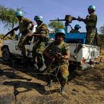 Peacekeeper troops from Ethiopia deployed under UNISFA.