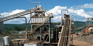 Gold mining and processing in Tanzania.