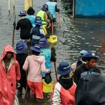 Flooded neighbourhood in Madagascar.