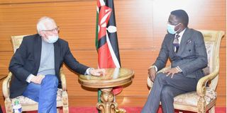 EU's Josep Borrell Fontelles AND Kenya's Ababu Namwamba.