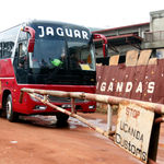 A border point between Rwanda and Uganda.