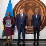 Total Energies CEO Patrick Pouyanné and Rwandan President Paul Kagame.