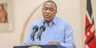 Kenya's President Uhuru Kenyatta.