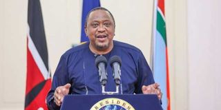 Kenyan President Uhuru Kenyatta.