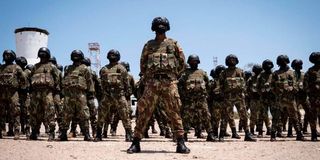 Mozambican soldiers in Pemba