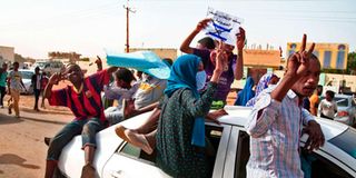 Sudan protest.