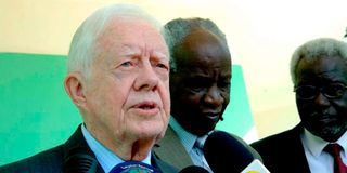 Former US president Jimmy Carter.