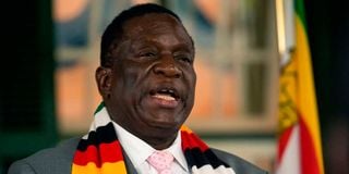 Zimbabwe President Emmerson Mnangagwa