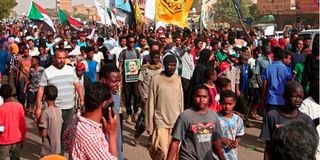 Sudan protest.